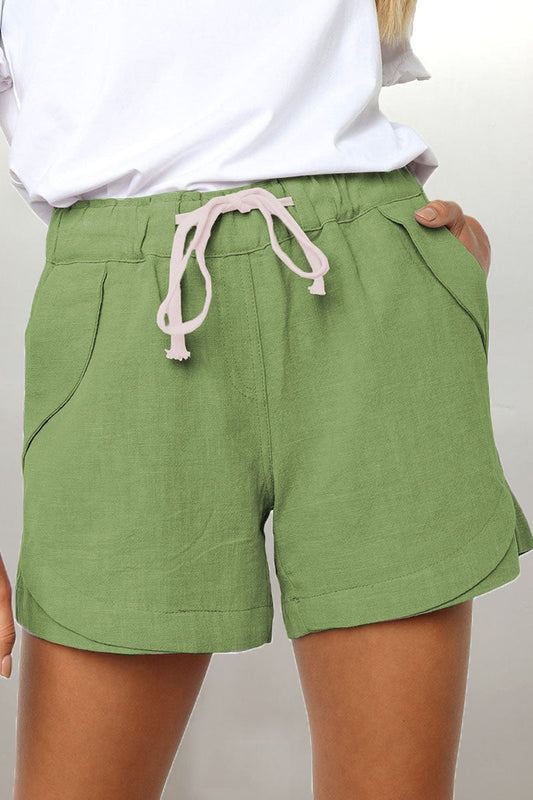 Relaxed Fit Shorts Met Trekkoord & Zijzakken – Maine