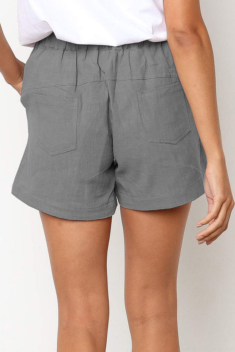 Relaxed Fit Shorts Met Trekkoord & Zijzakken – Maine