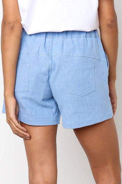 Relaxed Fit Shorts Met Trekkoord & Zijzakken – Maine