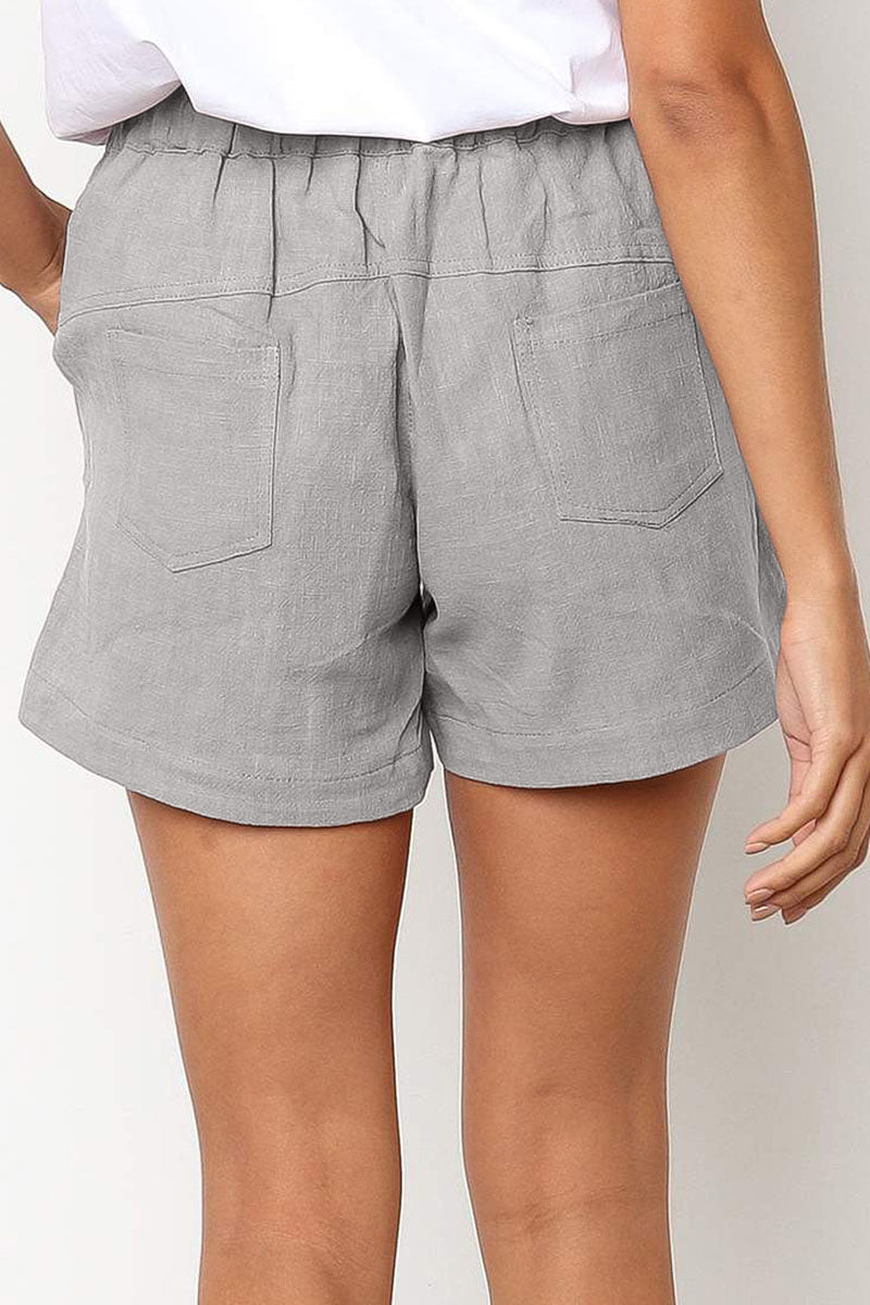 Relaxed Fit Shorts Met Trekkoord & Zijzakken – Maine