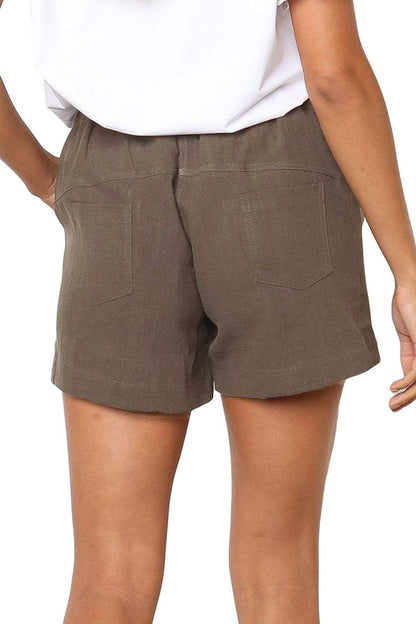 Relaxed Fit Shorts Met Trekkoord & Zijzakken – Maine
