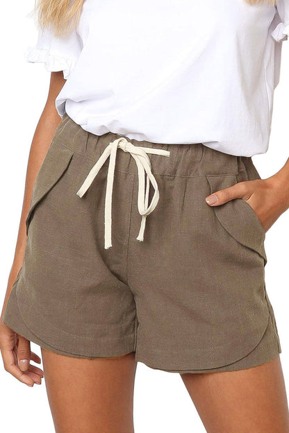 Relaxed Fit Shorts Met Trekkoord & Zijzakken – Maine
