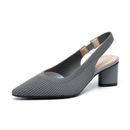 Slingback Hak Puntige Neus Elegant Design – Ursuline
