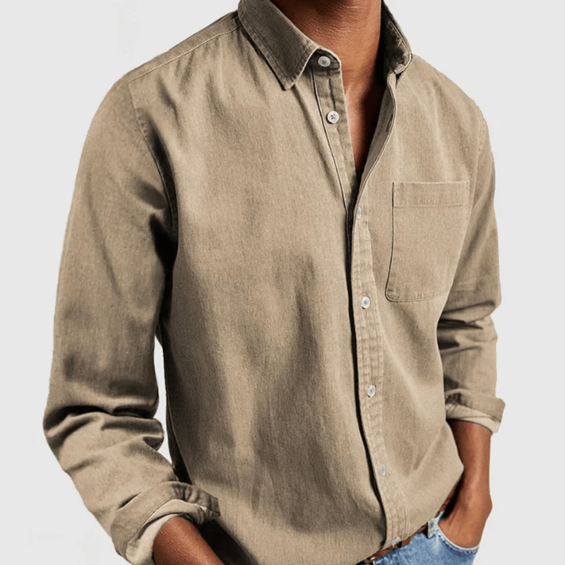 denim overhemd | Alexander