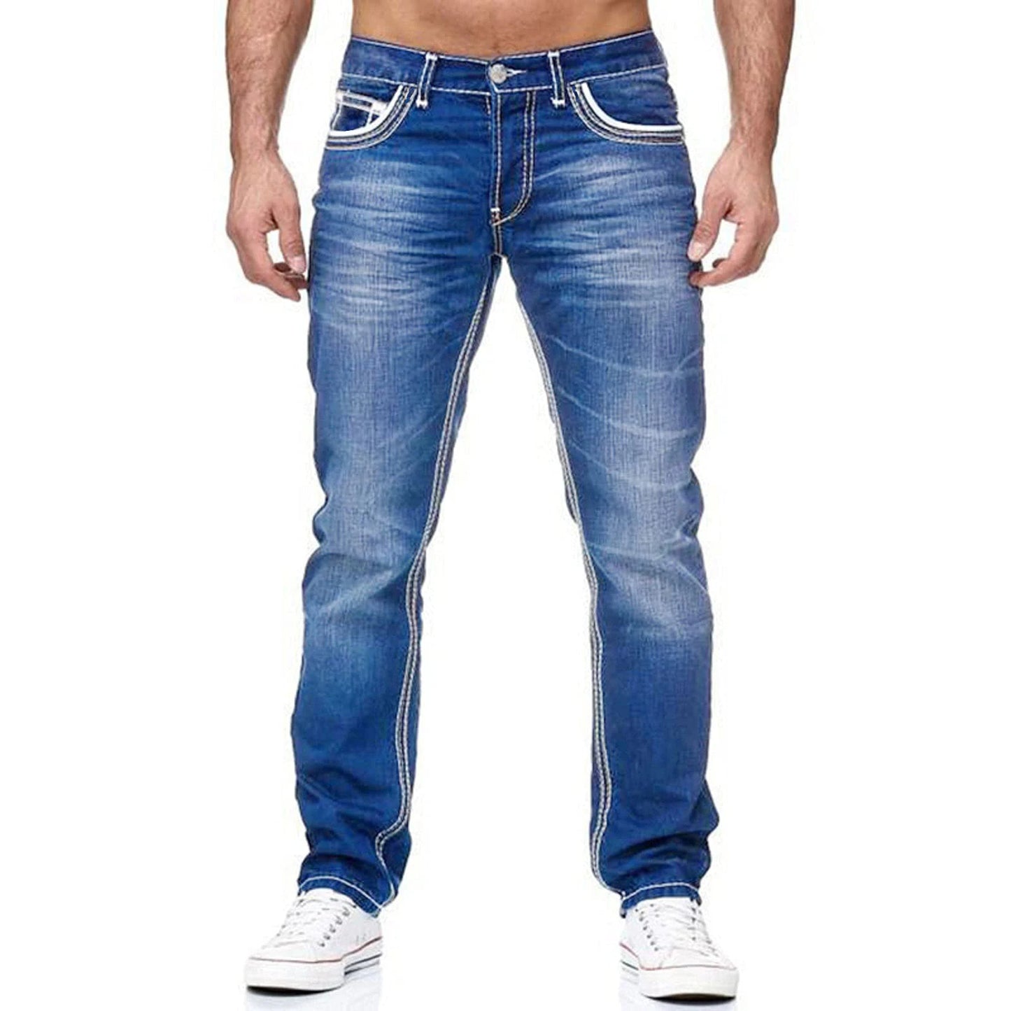 robuuste casual denim broek heren - Lars