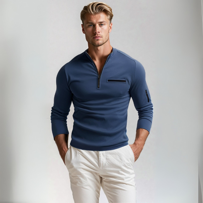 Half-Zip Pullover Lichte Casual Stijl – Okkie