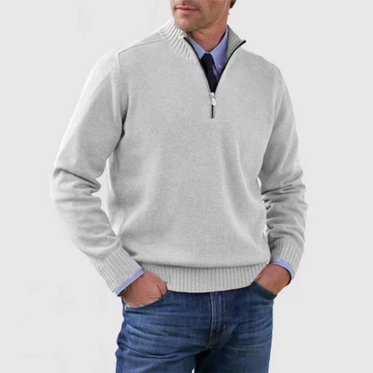 Trui Casual-Chique Halve Rits – Jannes