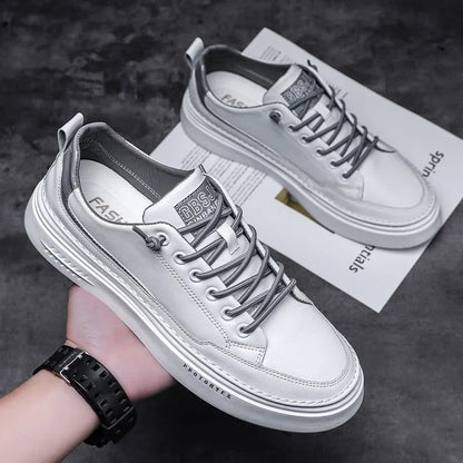 Basic stijlvolle witte heren sneakers - Harm