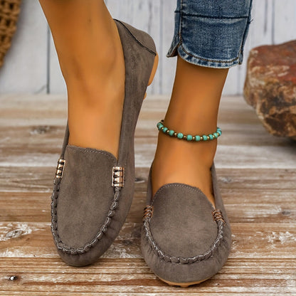 Moccasin Loafers Decoratieve Stiksels Comfortabel – Mieke