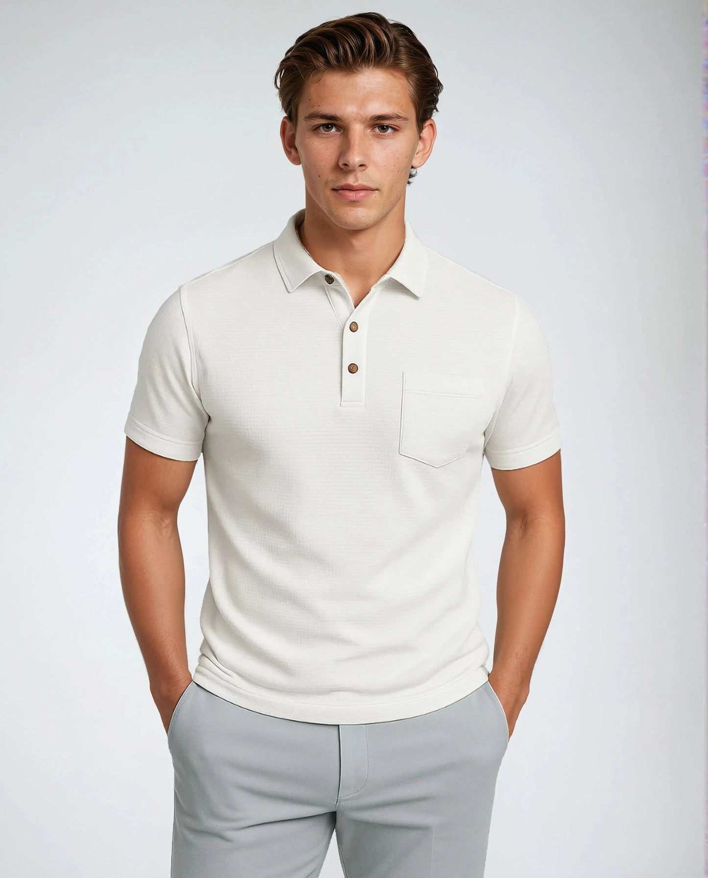Poloshirt Korte Mouwen Ademend Polyester – Jeremiah