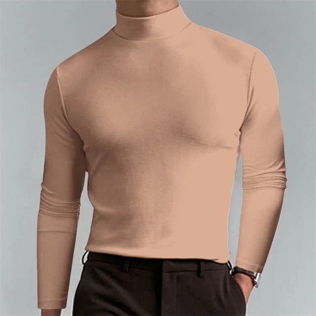 Hoge-Hals Top Stijlvol Slim Fit – Leendert