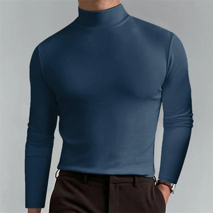 Hoge-Hals Top Stijlvol Slim Fit – Leendert