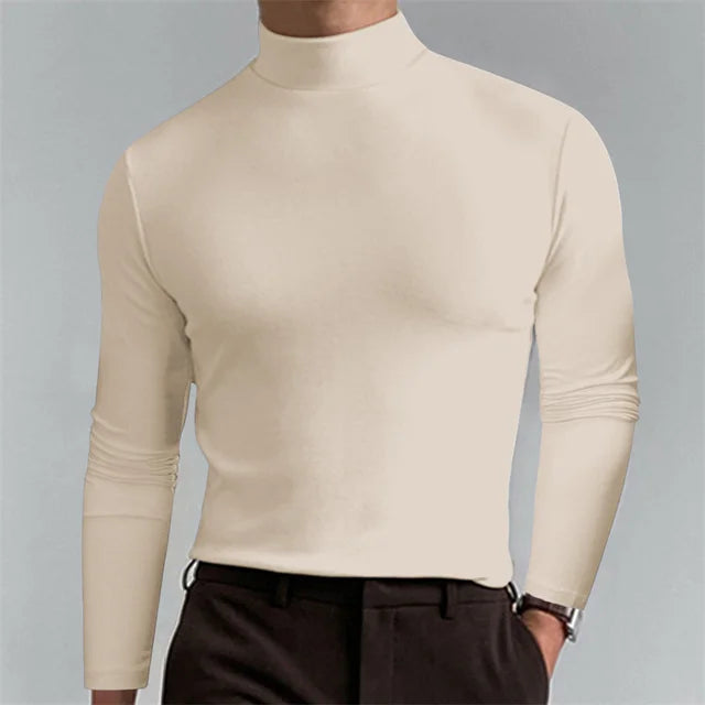 Hoge-Hals Top Stijlvol Slim Fit – Leendert