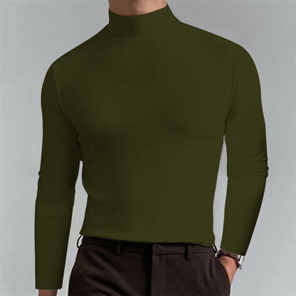 Hoge-Hals Top Stijlvol Slim Fit – Leendert
