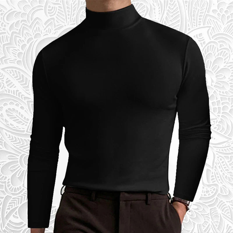 Hoge-Hals Top Stijlvol Slim Fit – Leendert