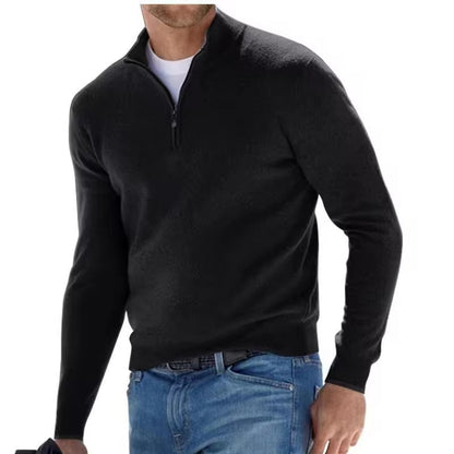 Heren Halve Rits Trui casual effen zipper - Thiago