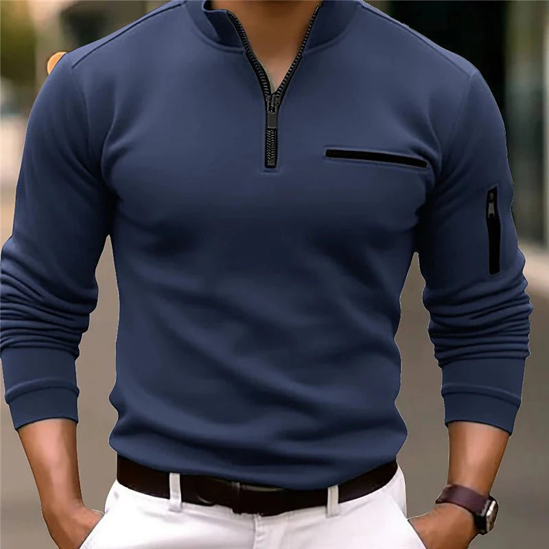 Half-Zip Pullover Lichte Casual Stijl – Okkie