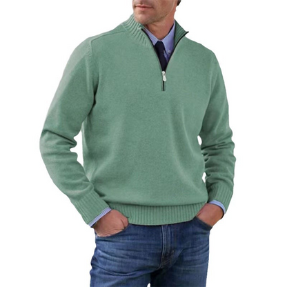 Trui Casual-Chique Halve Rits – Jannes