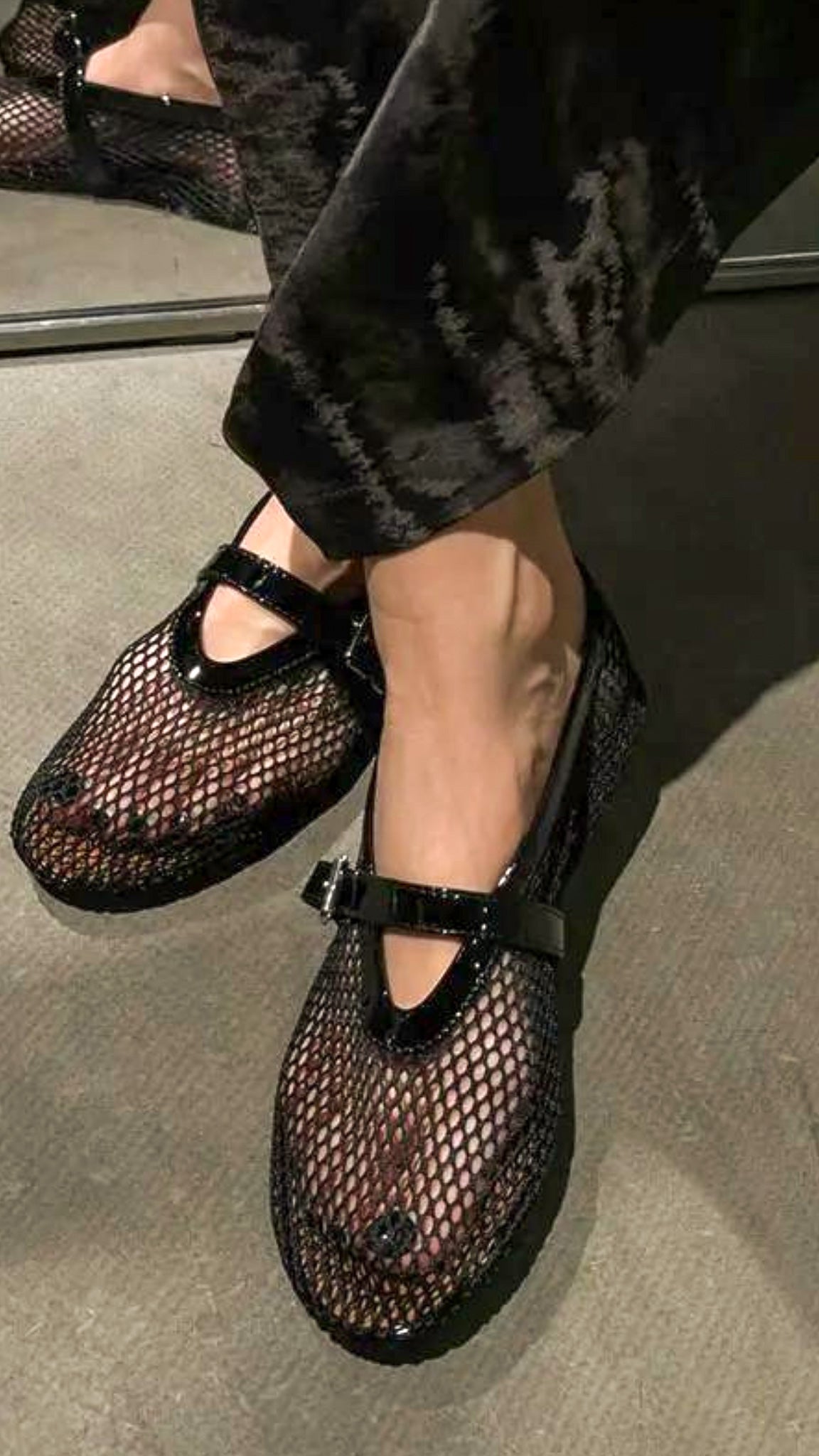 Ballerina's Mesh Met Gespsluiting – Ania