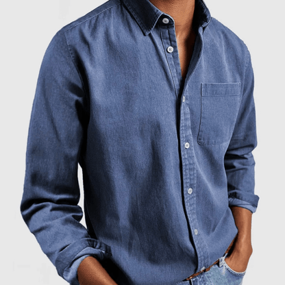 denim overhemd | Alexander