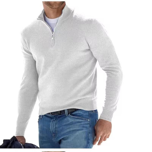 Heren Halve Rits Trui casual effen zipper - Thiago