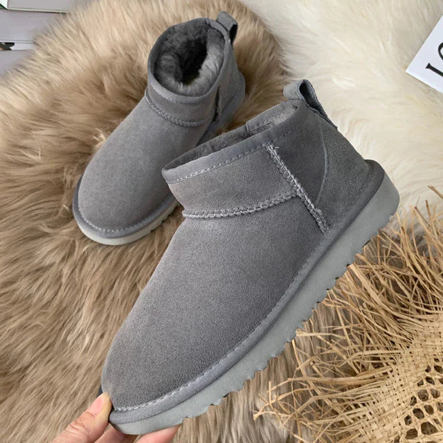 Gevoerde Suede Enkellaarsjes Comfortabel voor de Winter – Issa