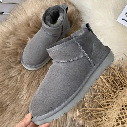 Gevoerde Suede Enkellaarsjes Comfortabel voor de Winter – Issa