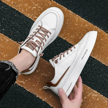 Basic stijlvolle witte heren sneakers - Harm