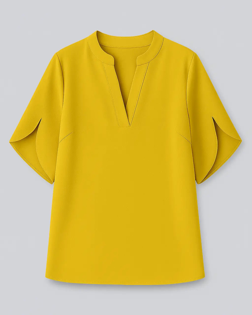 Blouse V-hals Polyester & Spandex – Sandra