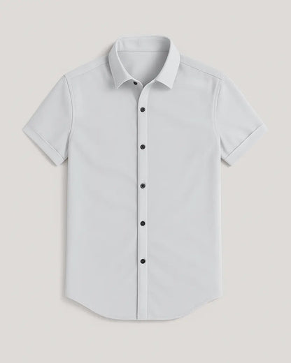 T-shirt Polyester Met Knoopsluiting – Pierre