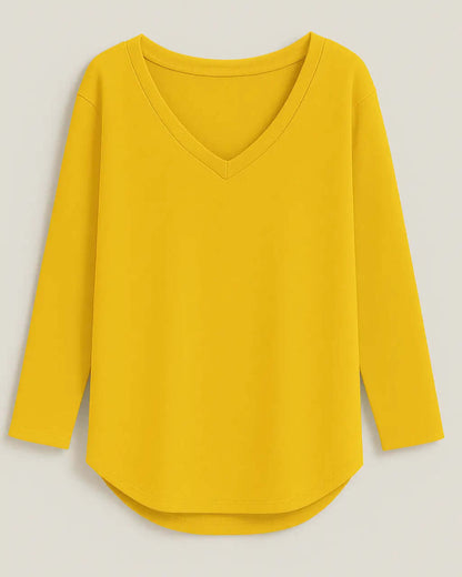 Top Stijlvol Polyester Met Lange Mouwen – Aileene