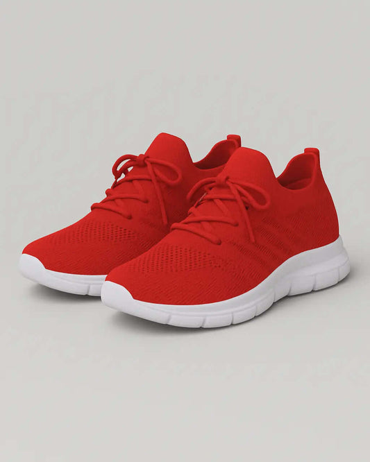 Mesh Veterschoenen Comfortabele Platte Zool – Alexie