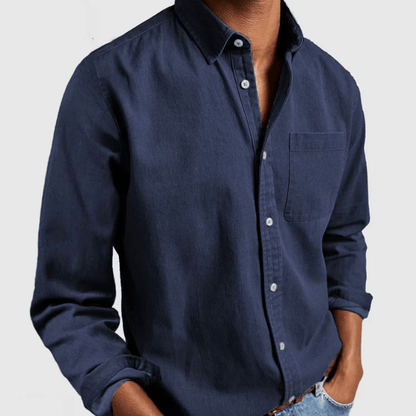 denim overhemd | Alexander