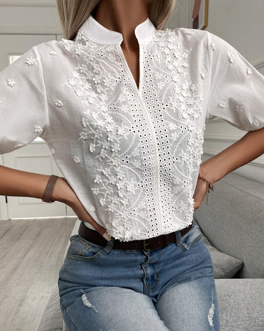 geborduurde elegante blouse - Natalia