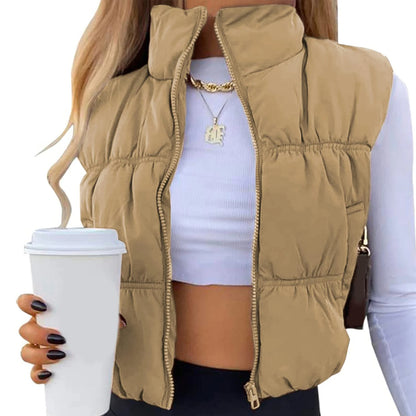 cropped bodywarmer - Camilla