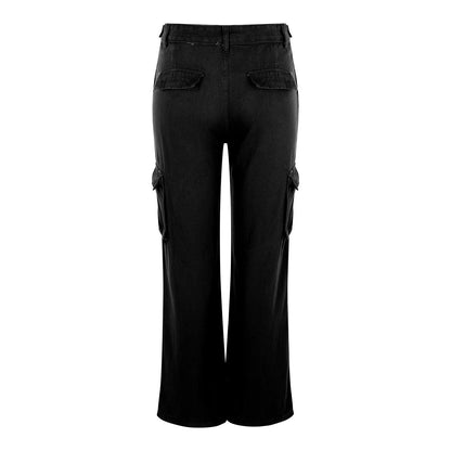 Casual hoge taille cargo rechte broek dames - Diane