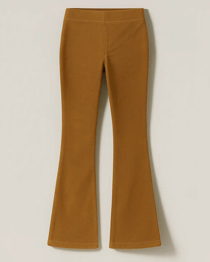 Flared Broek Hoge Taille Comfortabel Polyester – Michelle