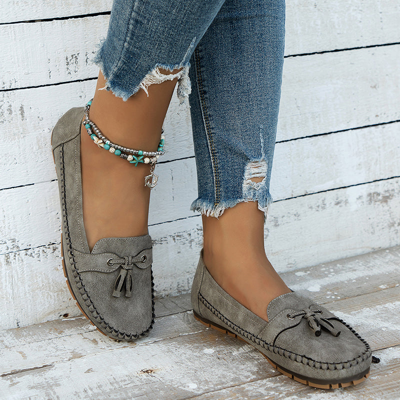 Loafers met Strikdetail en Flexibele Zool – Ulyssa