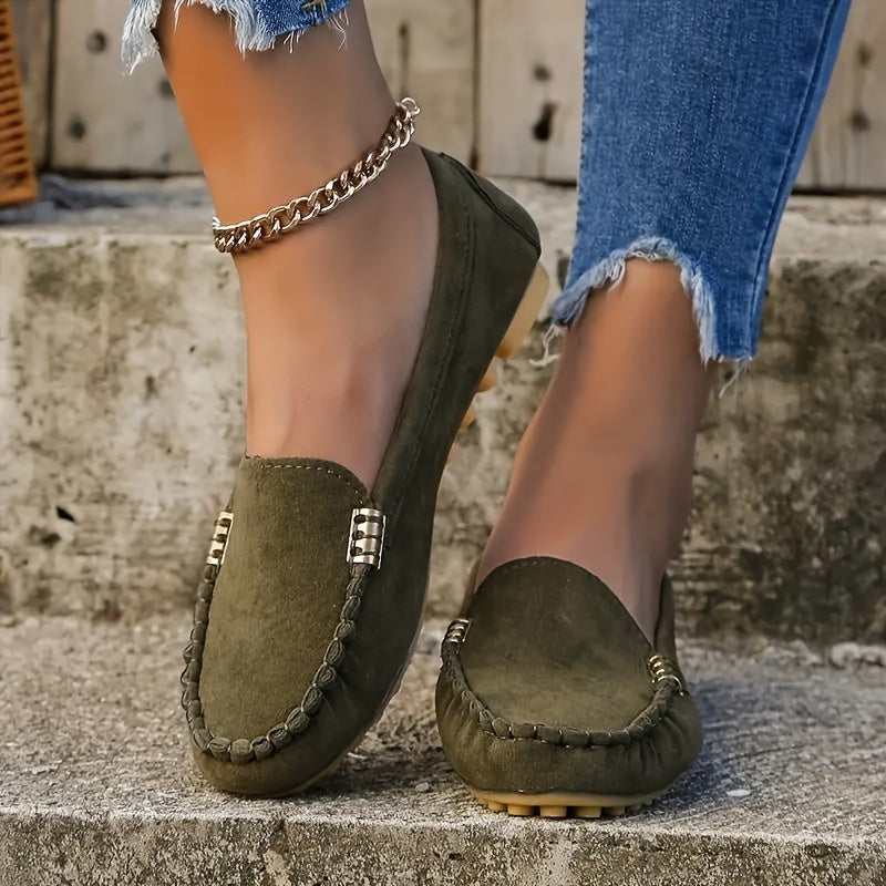 Moccasin Loafers Decoratieve Stiksels Comfortabel – Mieke