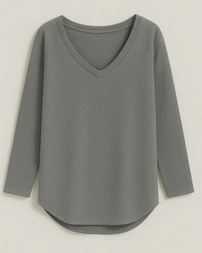 Top Stijlvol Polyester Met Lange Mouwen – Aileene