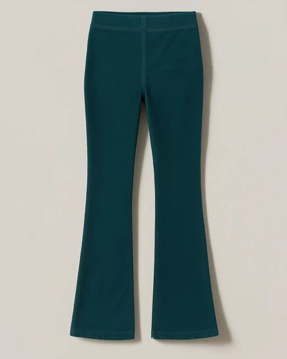 Flared Broek Hoge Taille Comfortabel Polyester – Michelle