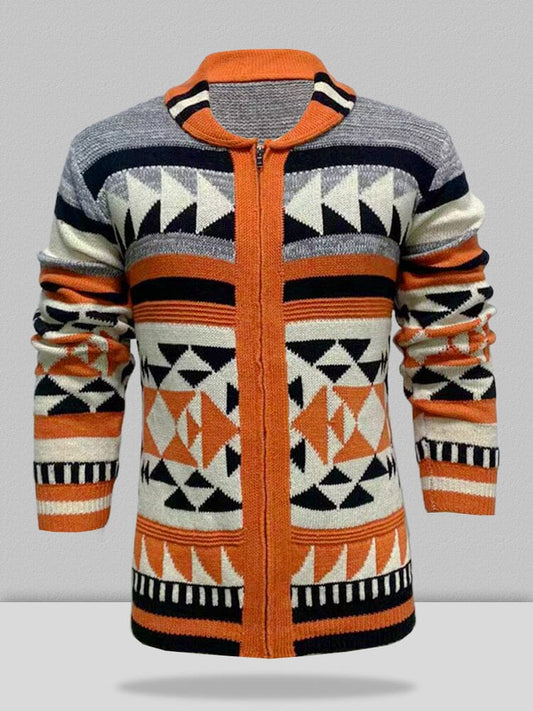 Trui met Lange Mouwen Jacquard Patroon – Timo