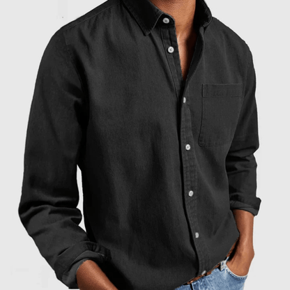 denim overhemd | Alexander