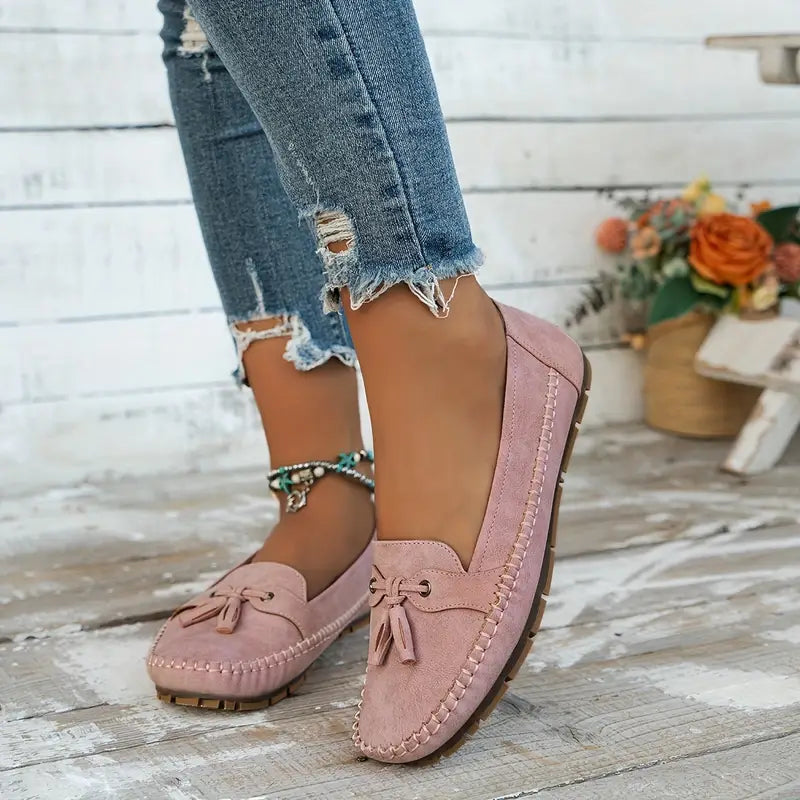 Loafers met Strikdetail en Flexibele Zool – Ulyssa