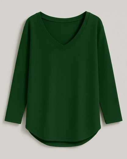 Top Stijlvol Polyester Met Lange Mouwen – Aileene