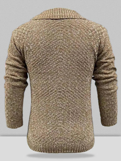 Trui met Rits Chunky Gebreid Comfortabel – Martien