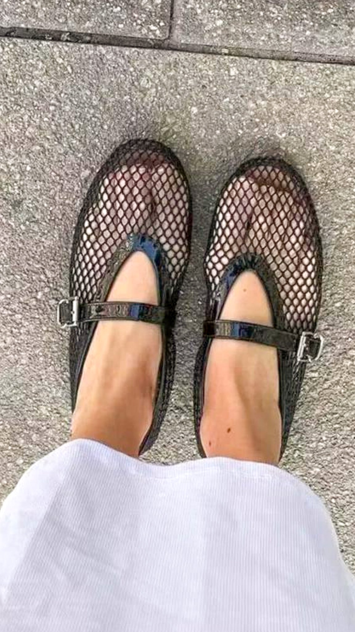Ballerina's Mesh Met Gespsluiting – Ania
