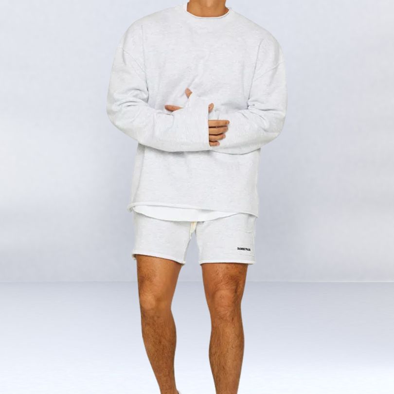Tweedelig Set Relaxed Sweatshirt & Shorts – Tielman