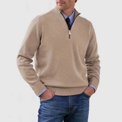 Trui Casual-Chique Halve Rits – Jannes