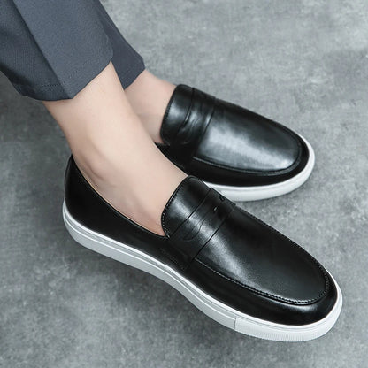 leren loafers schoenen heren - Arjo